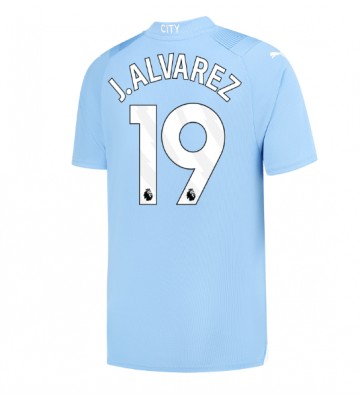 Manchester City Julian Alvarez #19 Replika Hjemmebanetrøje 2023-24 Kortærmet